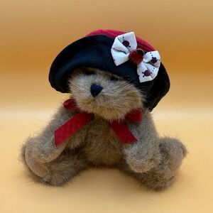 Retired & Rare Boyds Bear Plush Brown Teddy Bear wih Ladybug Hat